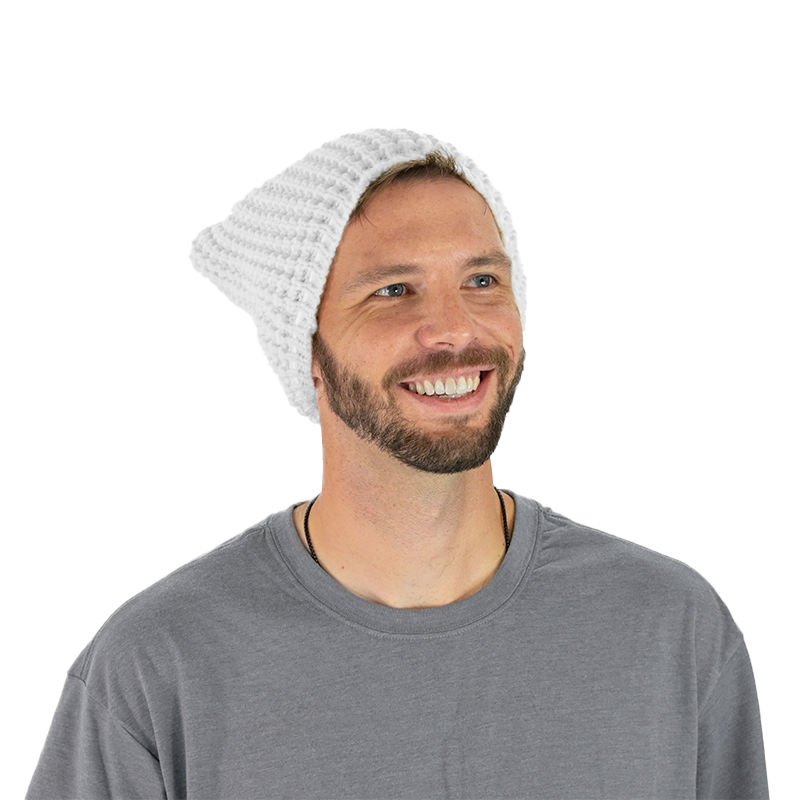 White Solid Beanie Pack™ Bag