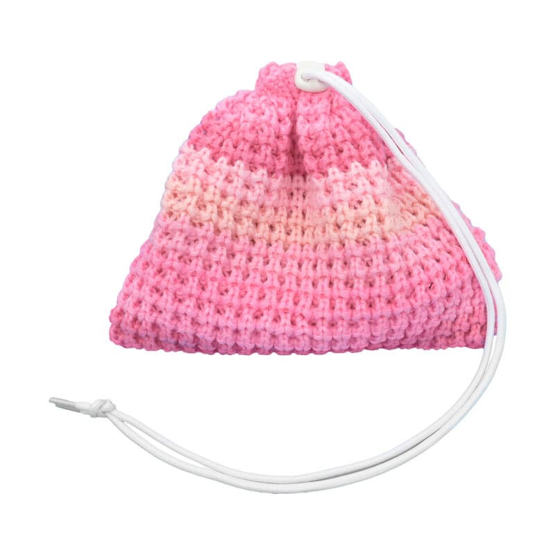 Pink Monochromatic Striped Beanie Pack™ Bag