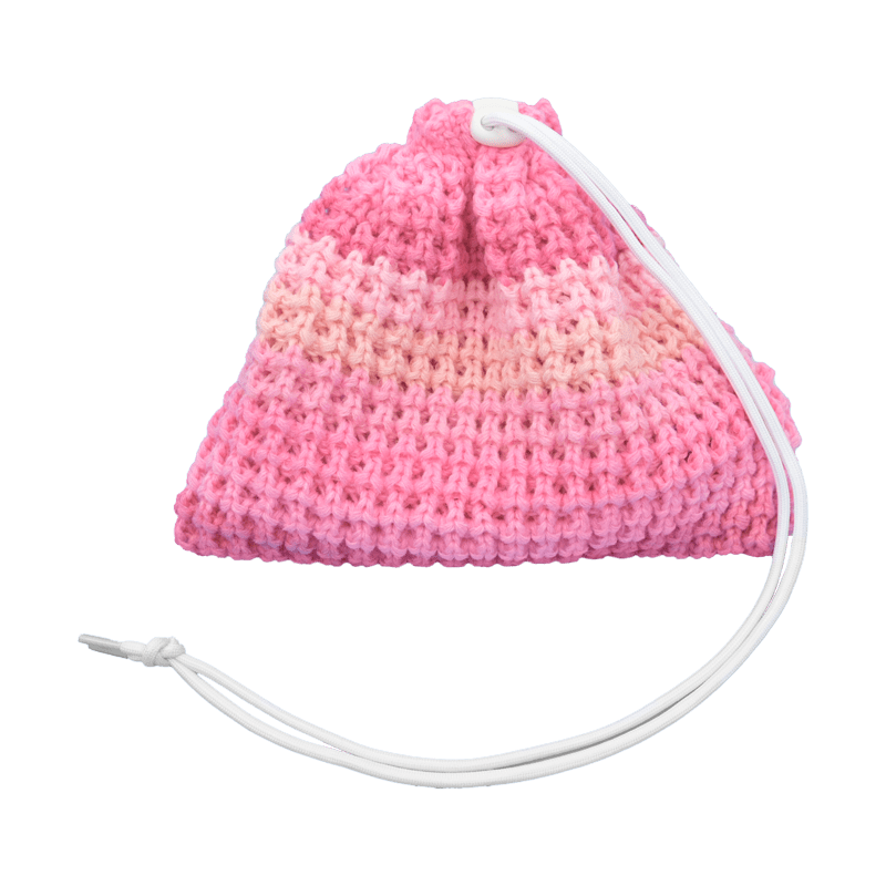 Pink Monochromatic Striped Beanie Pack™ Bag