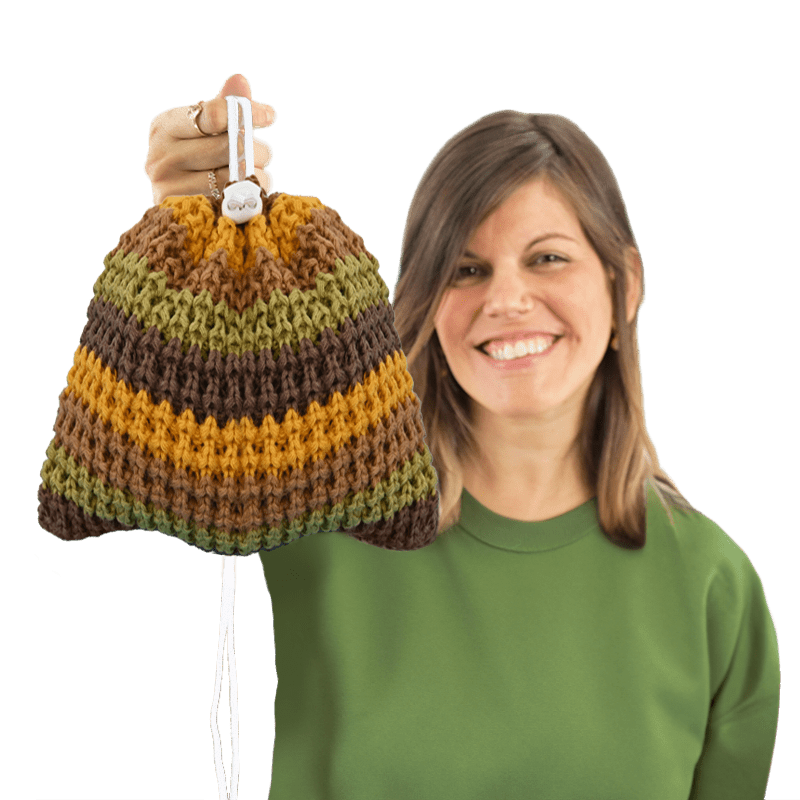 Fall Colors Striped Beanie Pack™ Bag