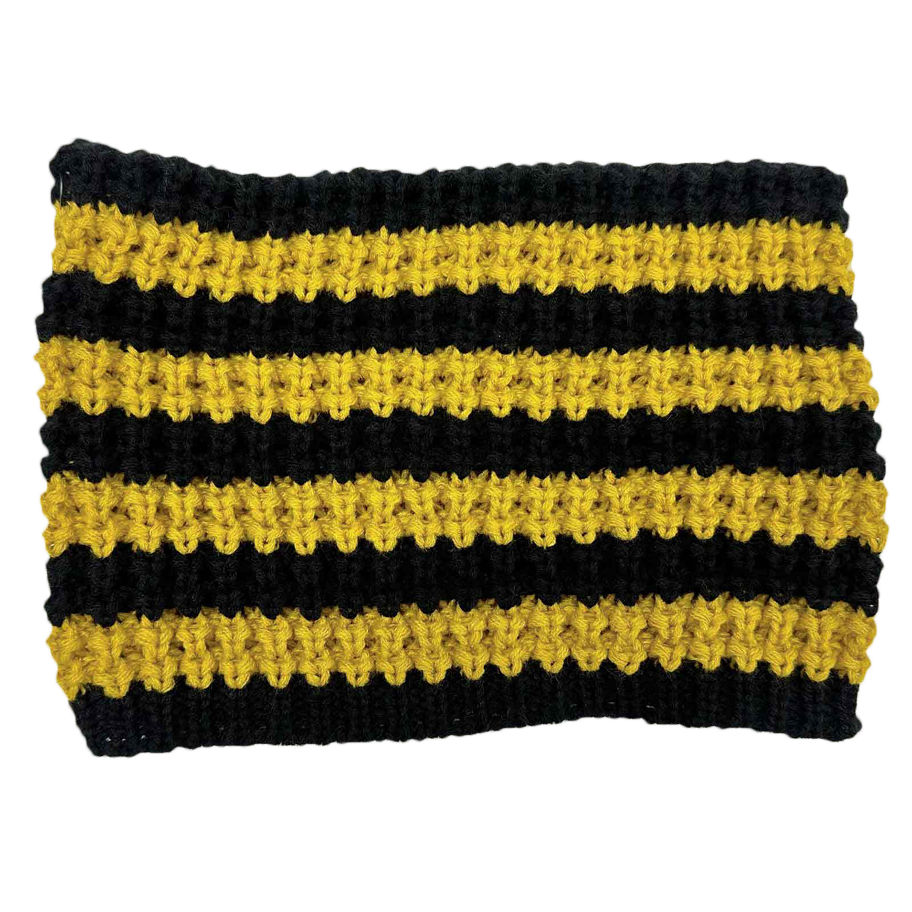 Black and Gold Striped Cat Beanie