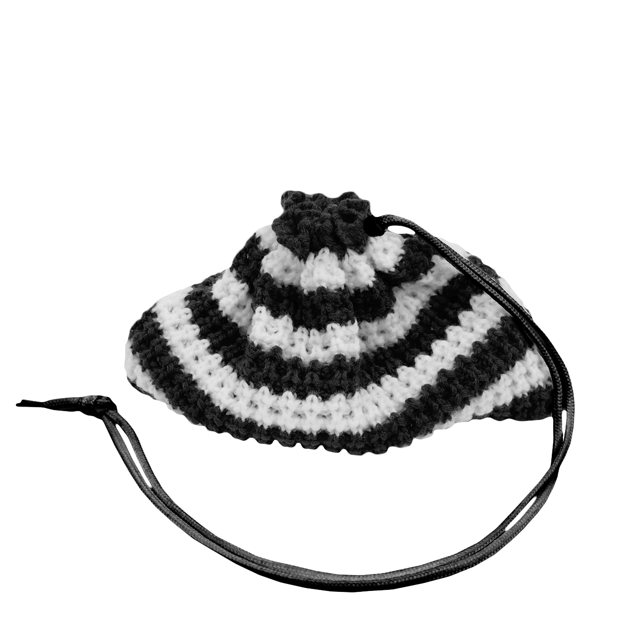 Black and White Striped Beanie Pack™