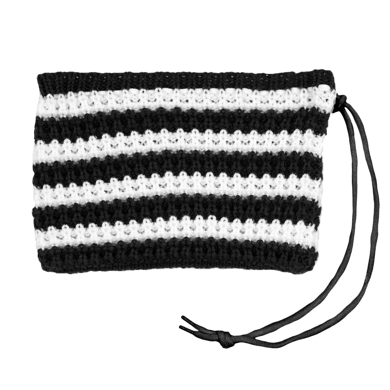 Black and White Striped Beanie Pack™