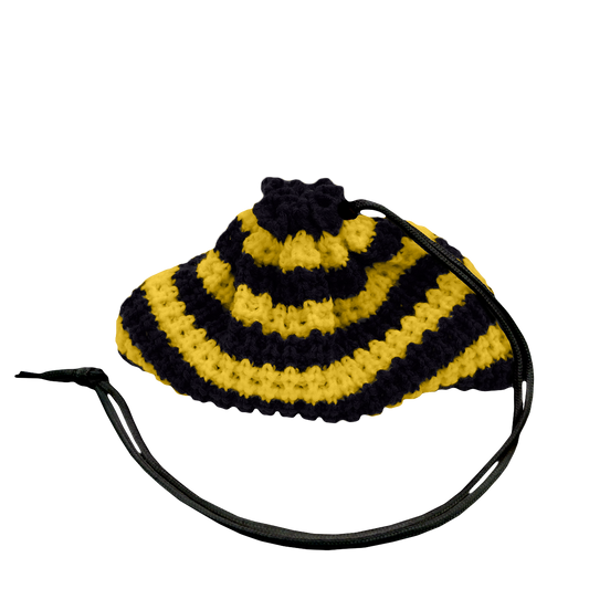 Black and Gold Striped Beanie Pack™