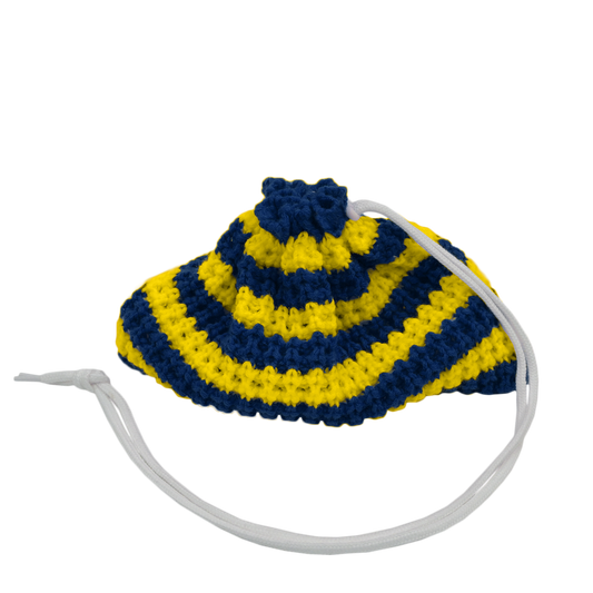 Navy and Yellow Striped Beanie Pack™