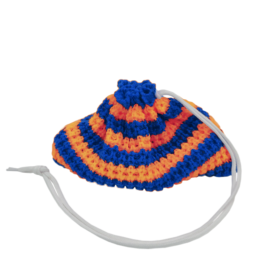 Orange and Blue Striped Beanie Pack™