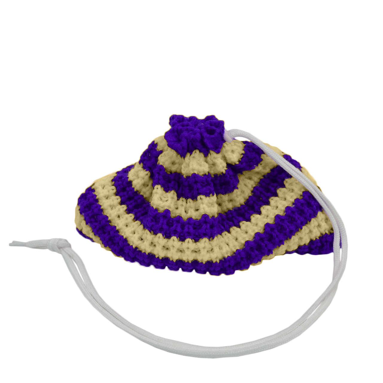 Purple and Tan Striped Beanie Pack™